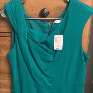 Jade green ladies dress.  BWT